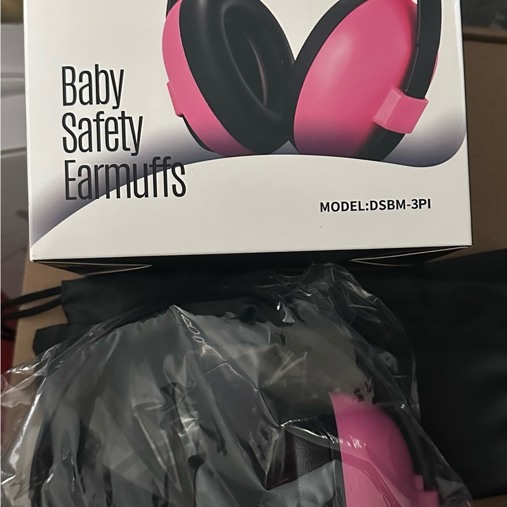 New Dison Pink Baby Safety Earmuffs Noise Reduction Toddler Baby NRR 22dB